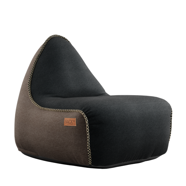 Pufa SACKit Canvas Lounge Chair combi black/brown