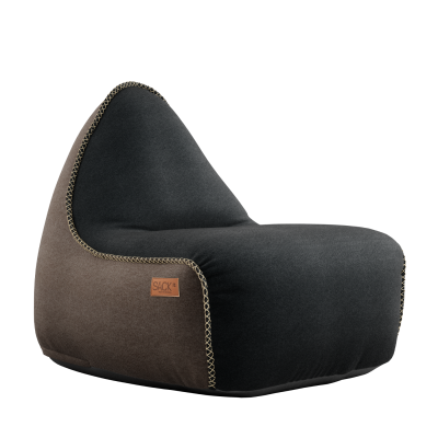 Pufa SACKit Canvas Lounge Chair combi black/brown