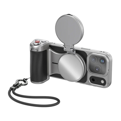 Uchwyt Master Grip do iPhone 17 Pro Max – zestaw All-in-One z lampą i filtrem UV