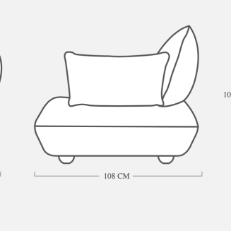Sofa Fatboy Sumo Loveseat Velvet Deep Green - 9