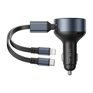 Zestaw VENTION ładowarka samochodowa 30W + kabel USB-C-Lightning - 2