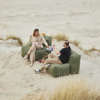 Reclining Sofa SACKit Soft Sofa Kirra Olive 3 Seater - 7