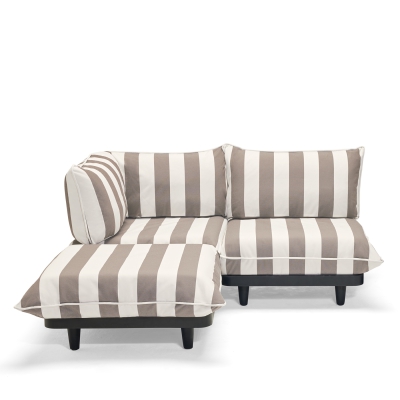 Sofa ogrodowa Fatboy Paletti Set Medium Stripe Cacao | PROMOCJA: POKROWIEC GRATIS!