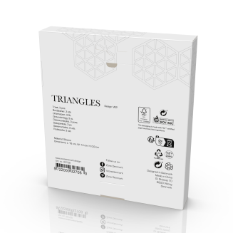 Zestaw 3 podkładek pod naczynia Zone Denmark Triangles Rosemary&Matcha&Taupe - 5