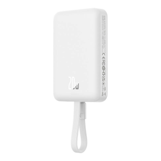 Powerbank magnetyczny Baseus Magnetic Mini 10000mAh, Lightning 20W MagSafe (biały) - 4