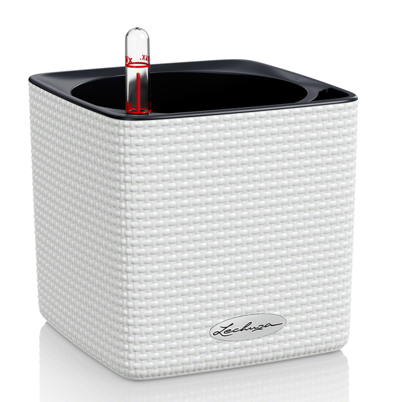  Lechuza Cube Color 14 herb pot | 16 white