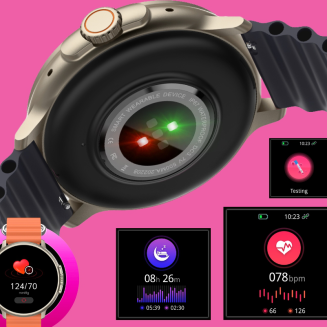 Smartwatch Damski RUBICON RNCF15 Tytan/Light Latte SMARUB260 - 4