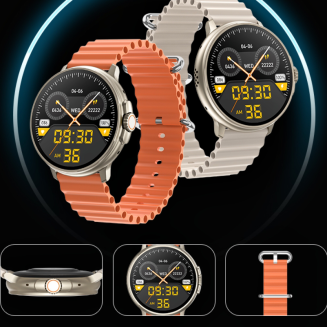 Smartwatch Damski RUBICON RNCF15 Tytan/Light Latte SMARUB260 - 6