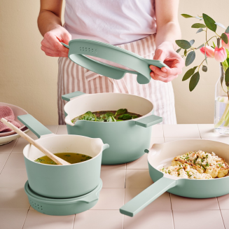 Zestaw garnków Brabantia Compact Jade Green - 3