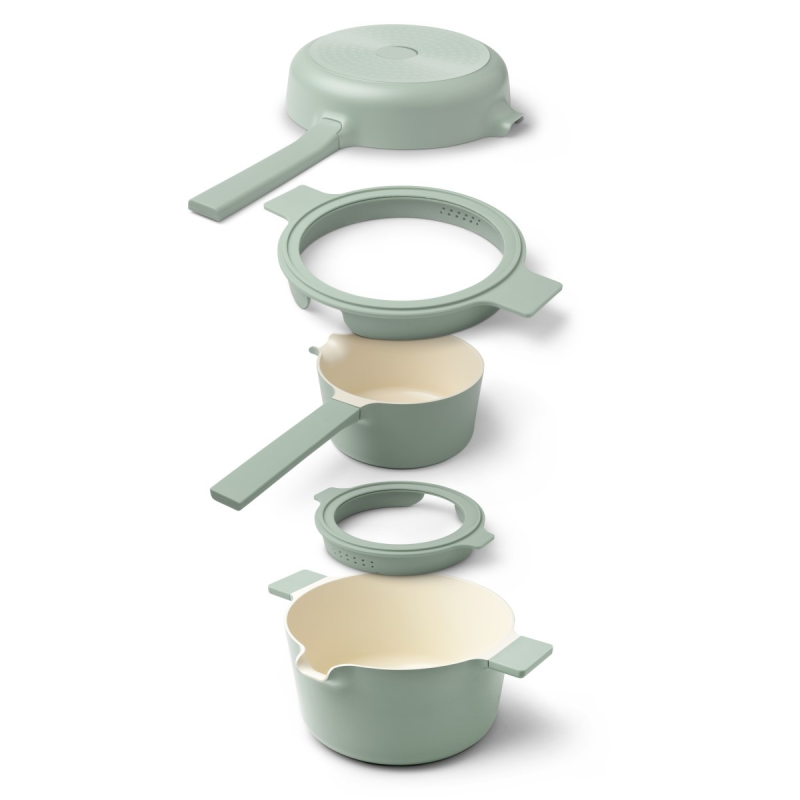 Zestaw garnków Brabantia Compact Jade Green