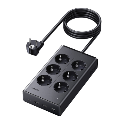  UGREEN S622 power strip 6 sockets 1.5m (black)