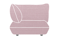 Pokrycie na fotel narożny Fatboy Sumo Corner Seat Bubble Pink
