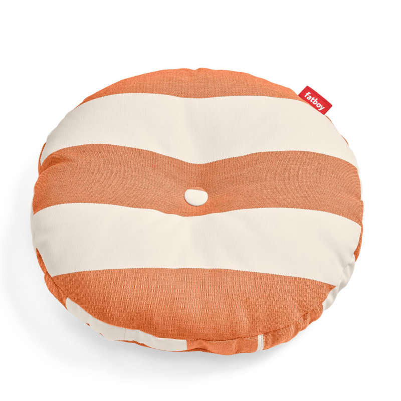 Poduszka do ogrodu Fatboy Circle Pillow Stripe Orange Creme