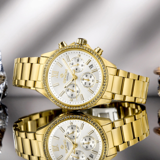 Zegarek Damski Giewont Sapphire Złoto Srebrny GW3670-B2 - 7