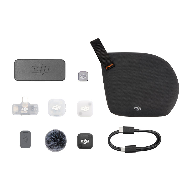 System mikrofonów bezprzewodowych DJI Mic Mini 2 (1 TX + 1 Mobile RX + Etui ładujące)
