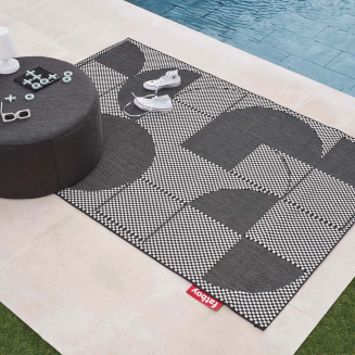 Dywan outdoorowy Fatboy Carpretty Petit Jigsaw Black/White 160x230 cm - 2