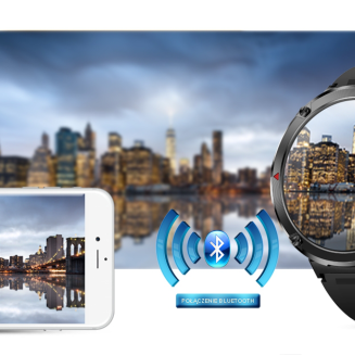 Smartwatch Gravity GT21-2 + Pomarańczowy Pasek Silikonowy - 19