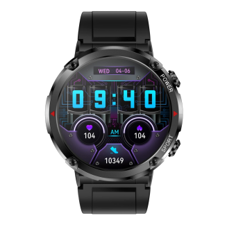 Smartwatch Gravity GT21-2 + Pomarańczowy Pasek Silikonowy - 5