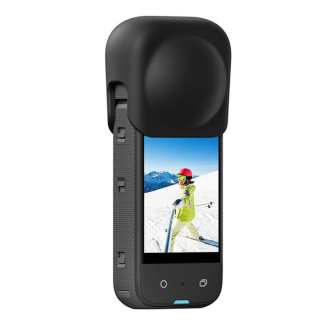  PULUZ PU812B Silicone Case for Insta360 X3 Lens (Black) - 4