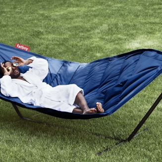  Fatboy Headdemock Dark Blue hammock with black stand - 7