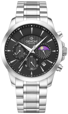 Zegarek Męski Giewont Chronograph Sapphire Srebrny GW9460-B2