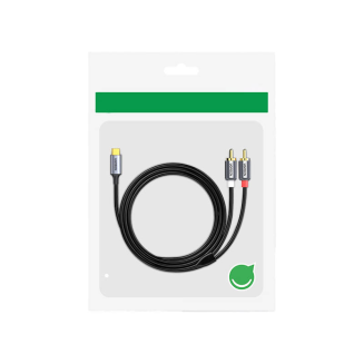  UGREEN CM451 USB-C-2x RCA Cable 1.5m (Black) - 4