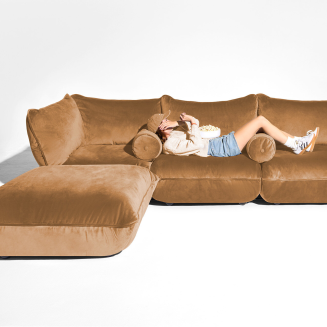 Poduszka wałek Fatboy Sumo Puff Rolster Velvet Almond - 3