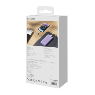 Powerbank Baseus Airpow 10000mAh 20W (fioletowy) - 9