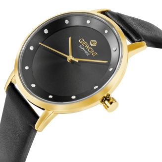 Zegarek Damski Giewont Sapphire Złoto Czarny GW4130-A4 - 2