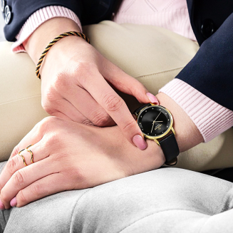 Zegarek Damski Giewont Sapphire Złoto Czarny GW4130-A4 - 6