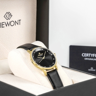 Zegarek Damski Giewont Sapphire Złoto Czarny GW4130-A4 - 9