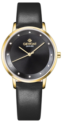 Zegarek Damski Giewont Sapphire Złoto Czarny GW4130-A4