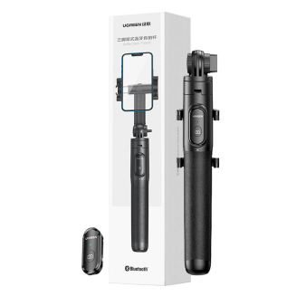 Selfie stick UGREEN 15062 tripod z pilotem BT (czarny) - 3