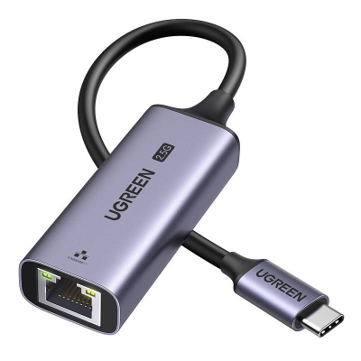 Adapter UGREEN CM648 USB-C-RJ45 2.5G (czarny)