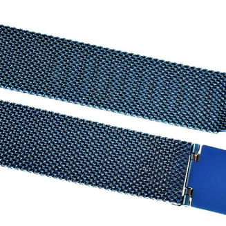 Bransoleta IPBL Niebieska Mesh 18 mm JK18BL - 4