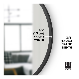 Lustro ścienne Umbra Hub 60 cm Black - 6