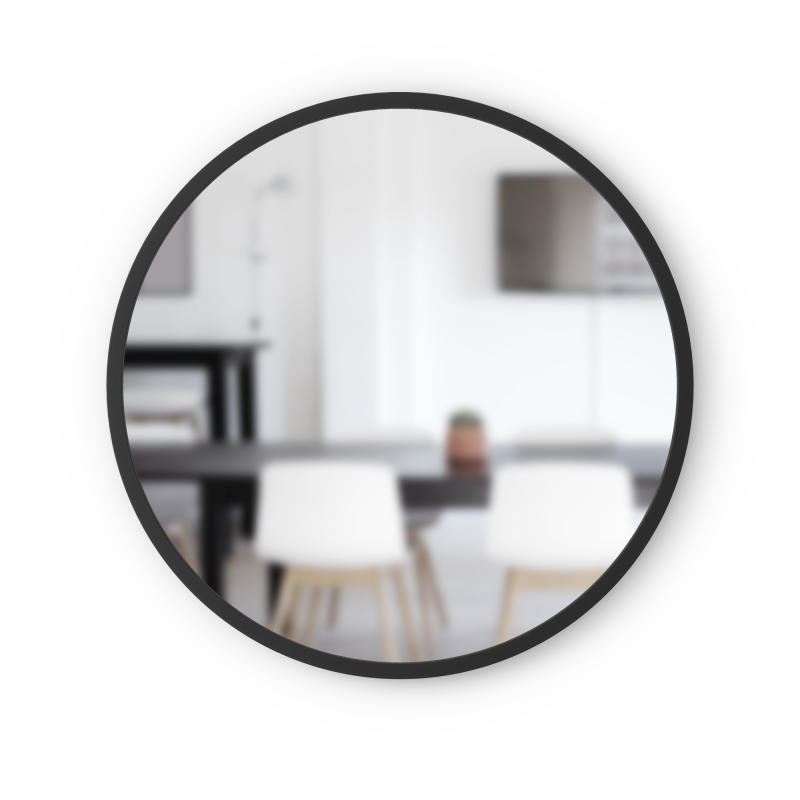 Lustro ścienne Umbra Hub 60 cm Black | SZYBKA WYSYŁKA 24H