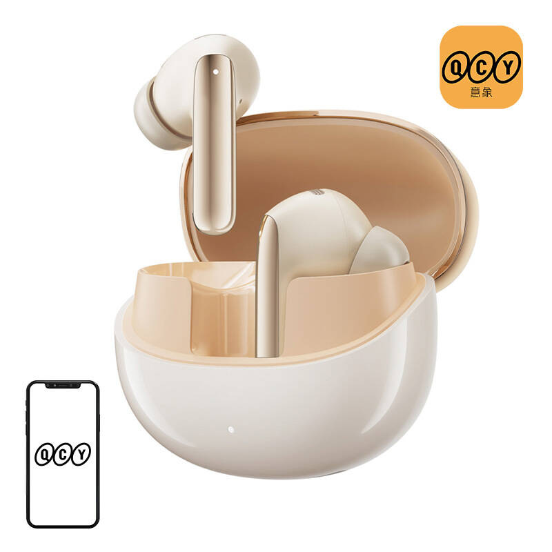  TWS QCY MeloBuds Pro HT08 ANC Earphones (Gold)