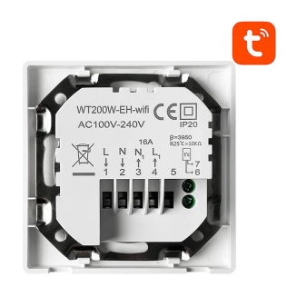 Inteligentny termostat Avatto WT200-16A-W ogrzewanie elektryczne 16A WiFi TUYA - 2