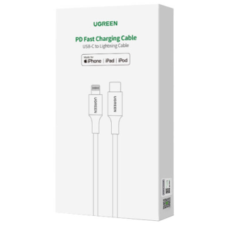 Kabel Lightning do USB-C UGREEN PD 3A US304, 1.5m (czarny) - 4