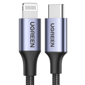 Kabel Lightning do USB-C UGREEN PD 3A US304, 1.5m (czarny) - 2