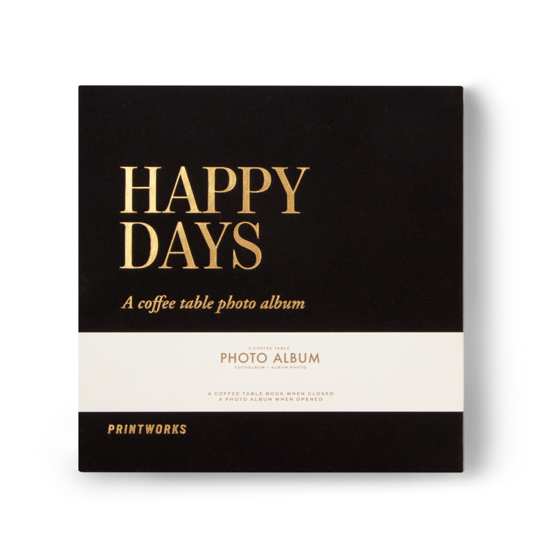 Fotoalbum - Happy Days Black S | PRINTWORKS