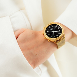 Smartwatch Gravity Złoty Pasek i Bransoleta GT5-4 - 3