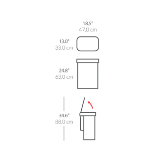  Simplehuman Sensor Liner Pocket 58l basket with motion and voice sensor, steel - 6