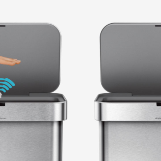 Kosz Simplehuman Sensor z czujnikiem ruchu i głosu stalowy 58l - 5