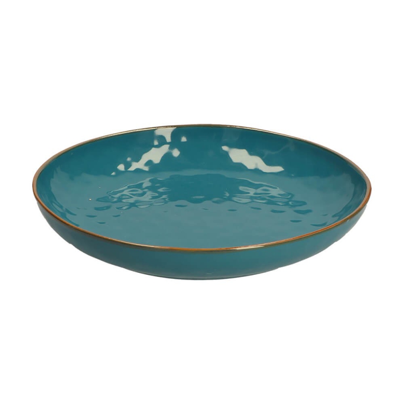  Rose&Tulipani | Set of 2 round Concerto Ottanio bowls - Blue-green, 30 cm