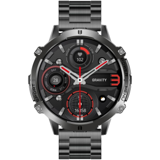 Smartwatch Gravity Czarny Pasek + Bransoleta GT42-1 - 4