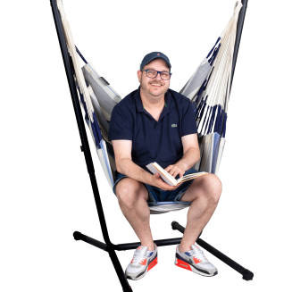 Fotel hamakowy ze stojakiem La Siesta Fiji Outdoor Sea Salt Comfort - 3