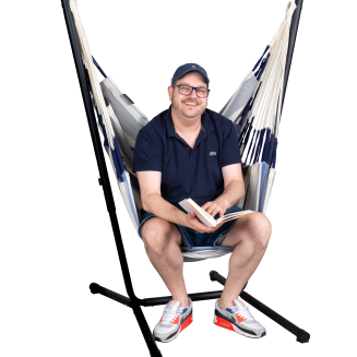 Fotel hamakowy ze stojakiem La Siesta Fiji Outdoor Sea Salt Comfort - 3