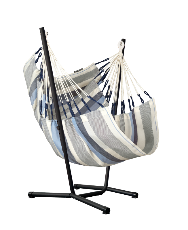 Fotel hamakowy ze stojakiem La Siesta Fiji Outdoor Sea Salt Comfort